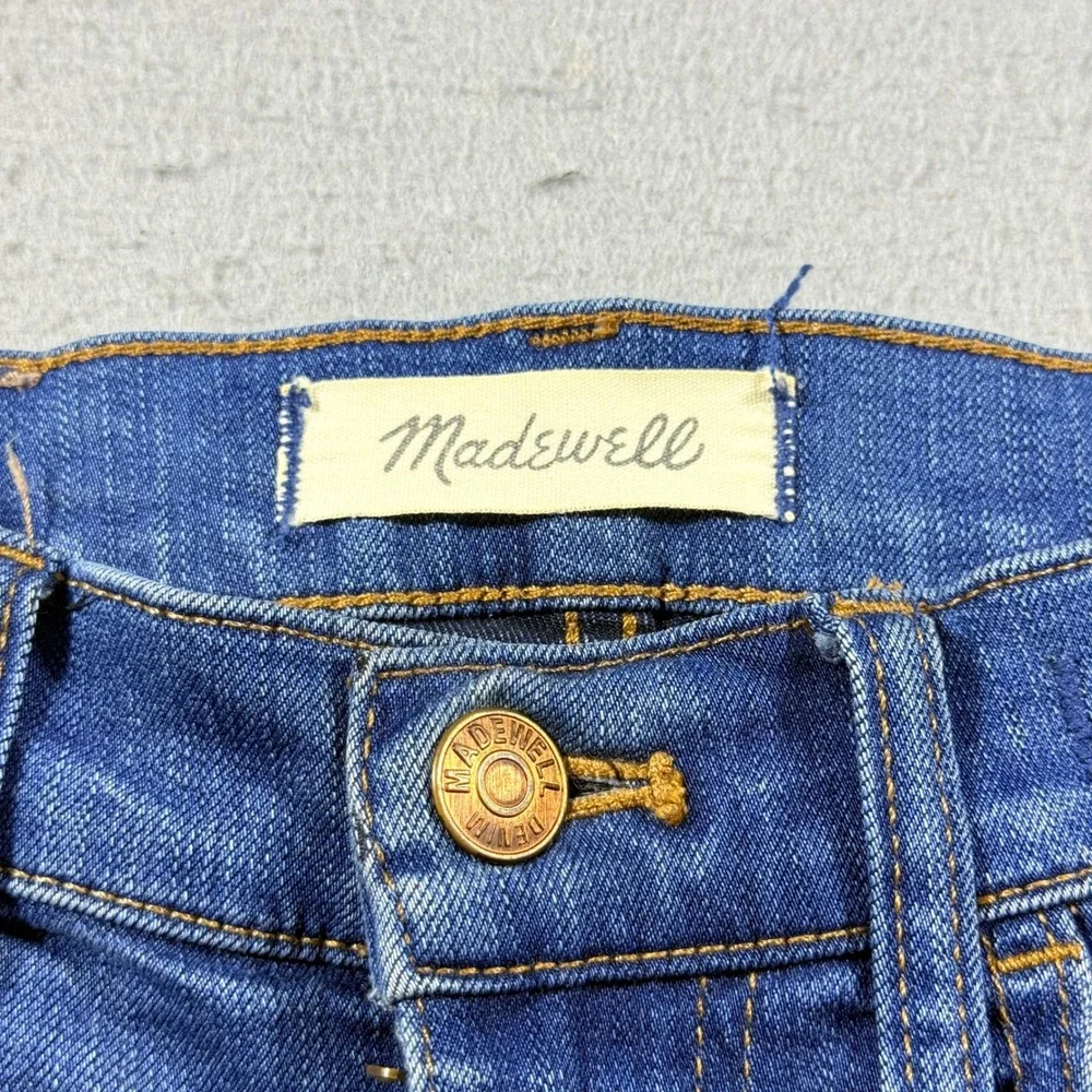 Madewell Roadtripper Skinny Jeans Womens 25 Medium Wash Stretch Denim Blue Pants